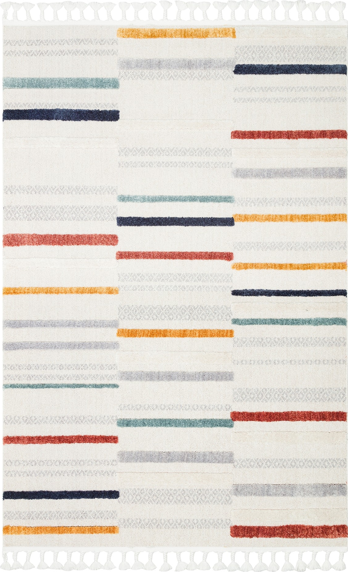 Grand Tapis Laine Ghashgai Kelim - 225x162 Cm - Tissé Main - Motif Persan Multicolore