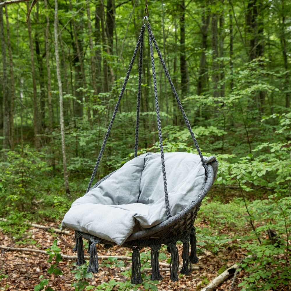 Chaise suspendue Hamtic - Gris - Fauteuils suspendus - Trendrum.fr