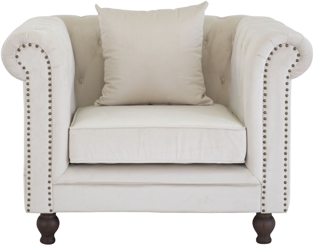 Fauteuil en Cuir PU Vert Dossier à Points Diamant Style Classique