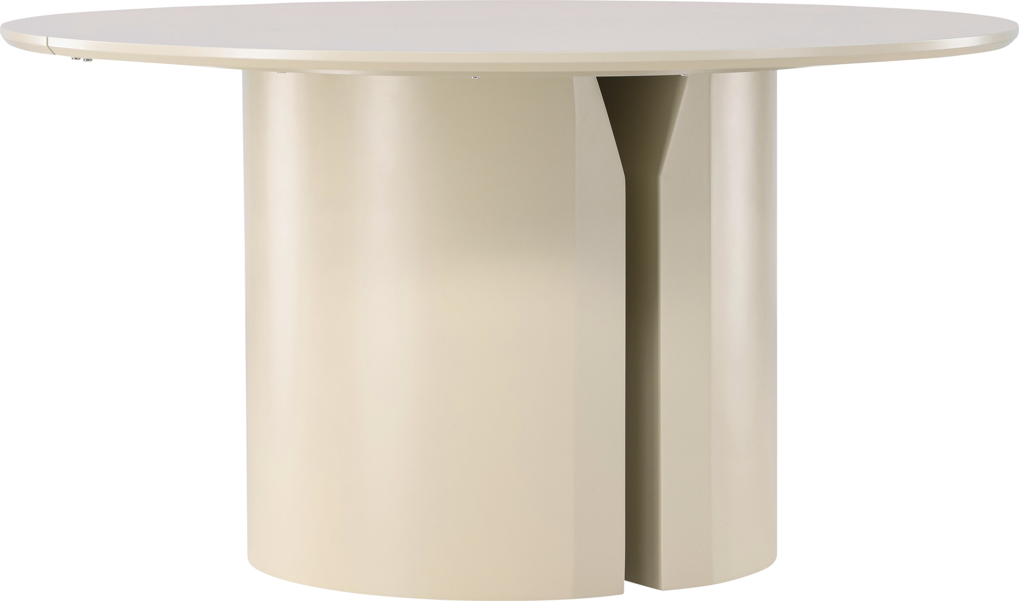 Table à manger Sandvik Ø140 cm - Beige - Tables ovales et rondes ...